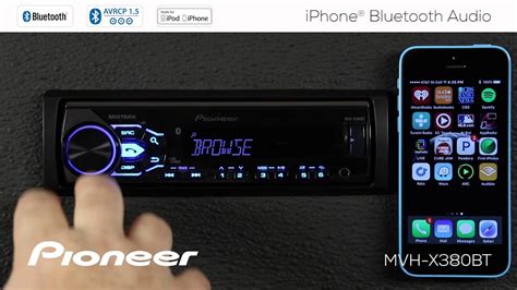 Активация режима Bluetooth на магнитоле Pioneer MVH-X380BT