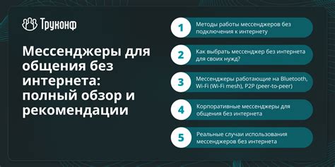 Альтернативные способы общения без интернета