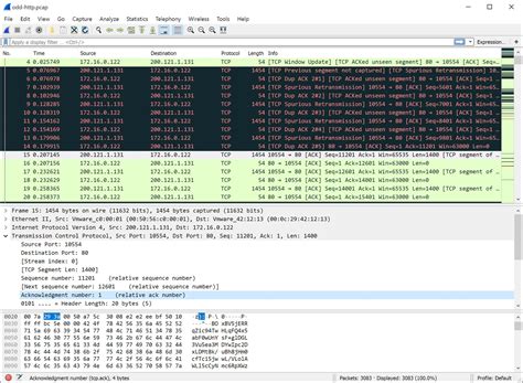 Анализ потери пакетов с помощью Wireshark