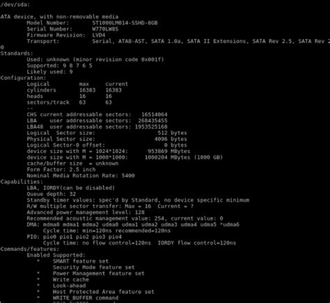 Вариант 1: Использование команды hdparm