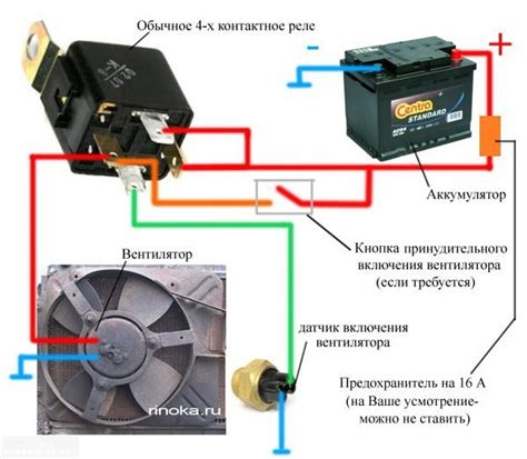 Вентилятор охлаждения ВАЗ 2114: подключение