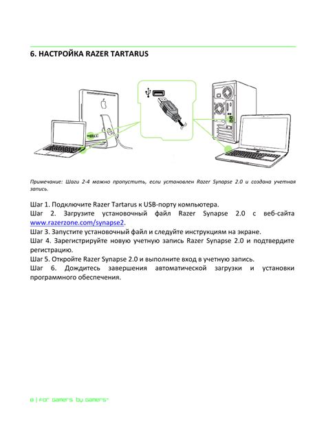 Вкладка "Клавиши"