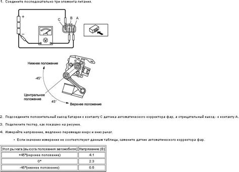 Включение аккумулятора и проверка работоспособности фар