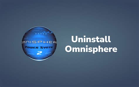 Восстановление системы после удаления Omnisphere 2