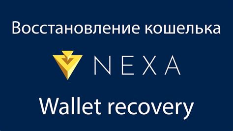 Восстановление Nexa wallet: как это сделать