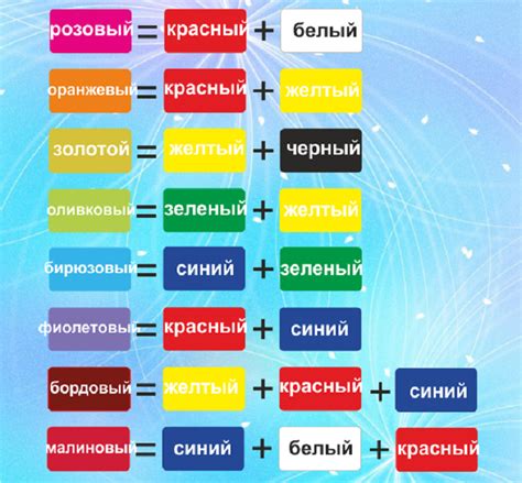 Выберите второй цвет для комбинирования