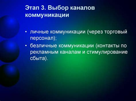 Выбор каналов коммуникации и создание контента