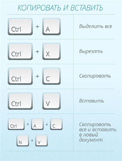 Выбор комбинации клавиш