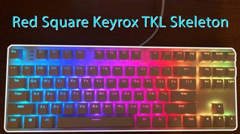 Выбор цветовой схемы подсветки на клавиатуре Red Square TKL