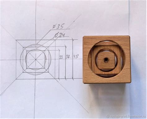 Вырезание основы куба из дерева