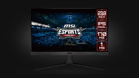 Геймерские функции и режимы отображения в мониторе MSI G2412