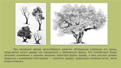 Добавление деталей и текстур при рисовании дерева