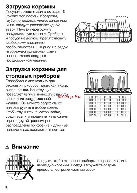 Загрузка столовых приборов