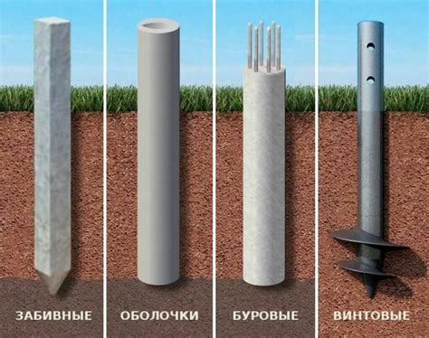 Закладка свай в фундамент