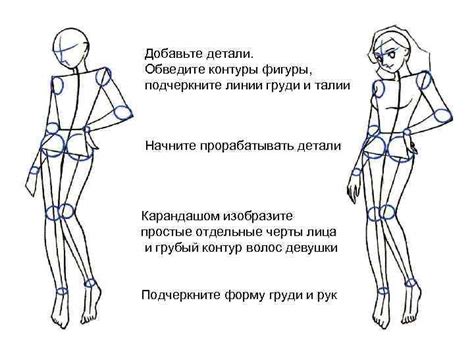 Закончите рисование деталей и подчеркните контуры