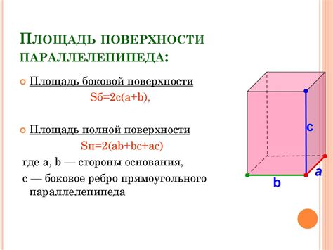 Зачем нужна площадь параллелепипеда и как ее применять