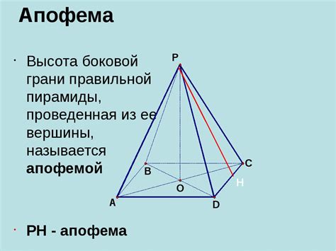 Значение апофемы в геометрии и архитектуре