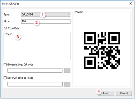 Изменение параметров QR-кода в Word