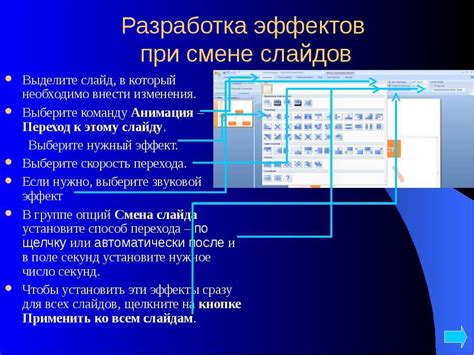 Изменение порядка слайдов