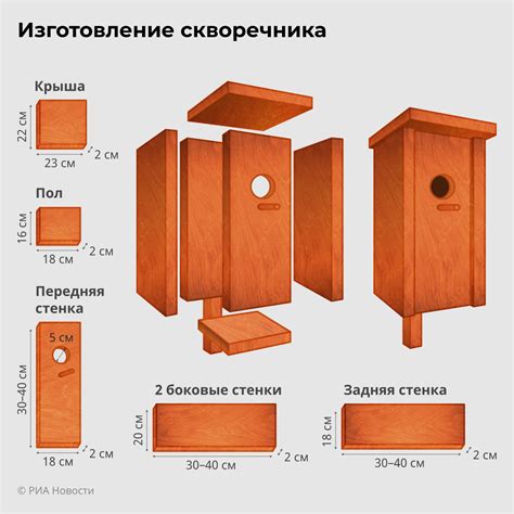 Изучаем размеры скворечника