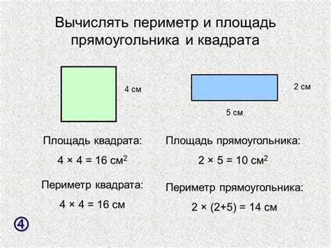 Из чего состоит периметр прямоугольника