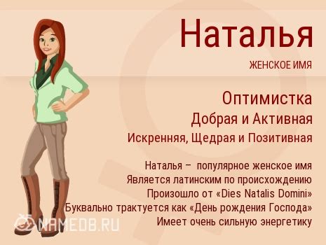 Имя Наталья