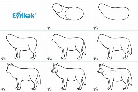 Инструкция по рисованию волка на лице