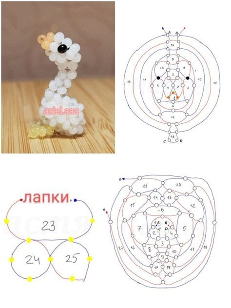 Инструкция по сборке гуся из бисера