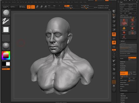 Использование "DynaMesh" в ZBrush