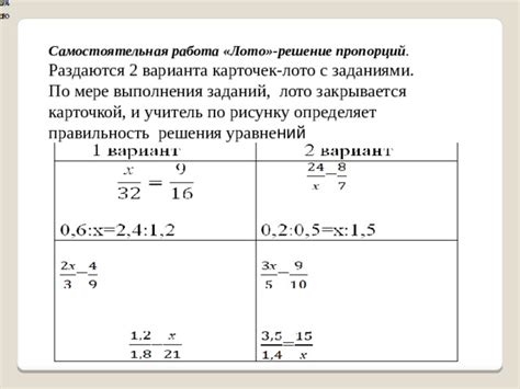 Использование основных пропорций при шаблонировании