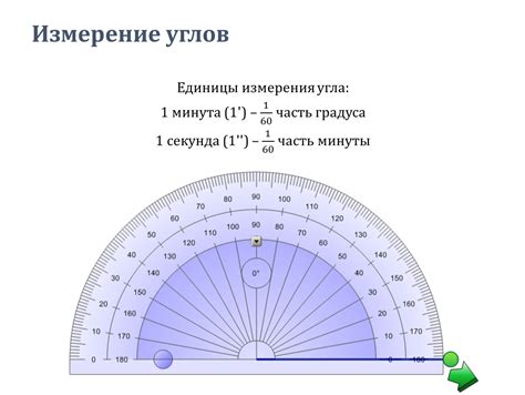 Использование уголка для измерения угла