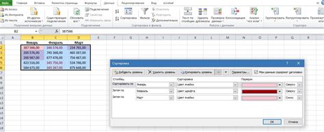 Использование функции сортировки в Excel