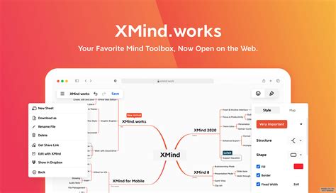 Использование функционала Xmind для организации задач