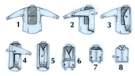 Используем элементы для складывания рубашки