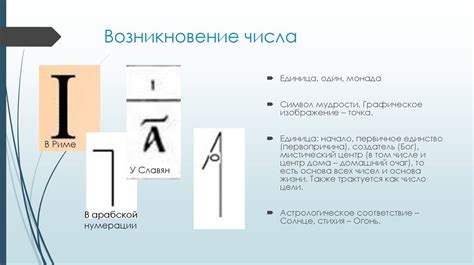 История числа «один»