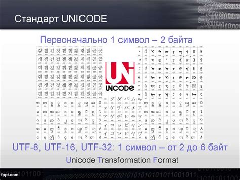 Какие символы поддерживает UTF-8?