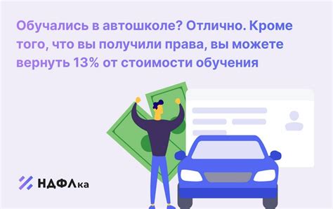 Каким образом налоговый вычет применяется к обучению в автошколе?