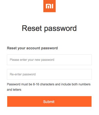 Как восстановить пароль к аккаунту Xiaomi