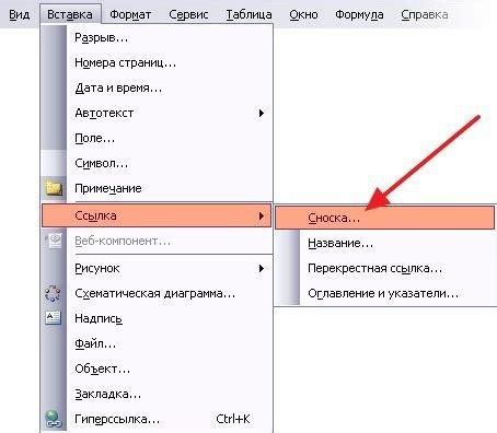 Как вставить сноску внизу страницы в Microsoft Word 2007