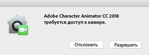 Как задать разрешение доступа к камере в операционной системе macOS