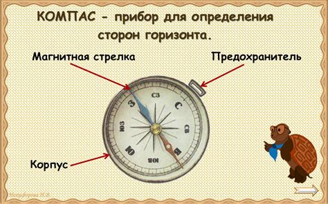 Как использовать компас для определения сторон горизонта