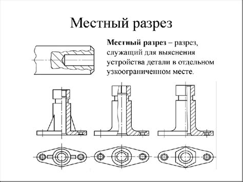 Как использовать местный разрез на чертеже в Freecad