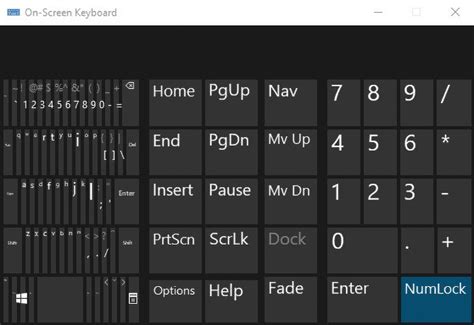 Как использовать нумпад на экранной клавиатуре
