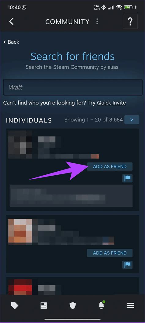 Как найти и добавить друзей в Steam?