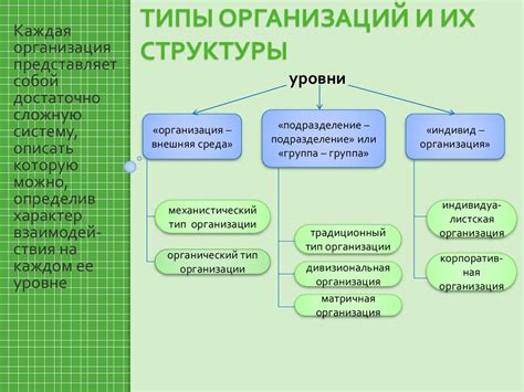 Как определить тип организации?