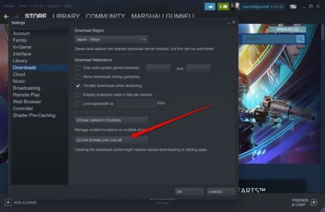 Как очистить кэш Dota 2023 через Steam?