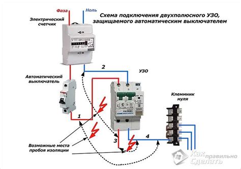 Как правильно подключить УЗО без автомата