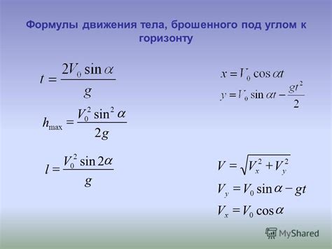 Как применять формулы для решения задач о движении тела