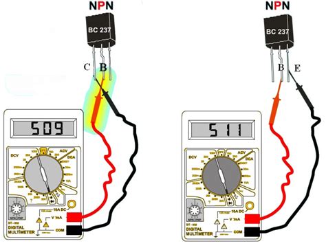 Как проверить работоспособность npn-транзистора?