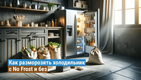 Как разморозить холодильник без выключения